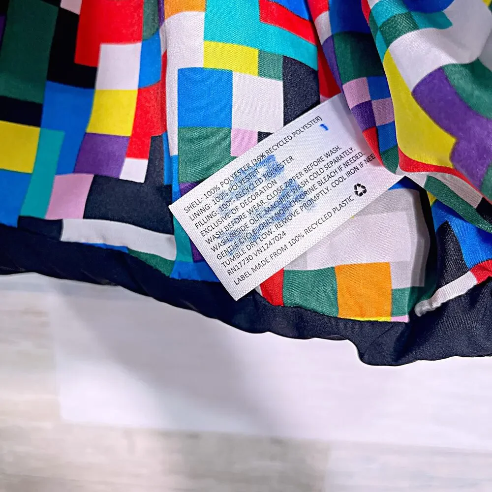 Lego x Target Puffer Jacket Green Colorblock Removable Sleeve Kids Boys Small